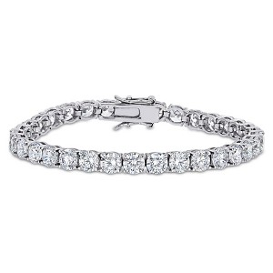 EVERLY JEWELRY | Sterling Silver 26 CT TGW Cubic Zirconia Tennis Bracelet - 7 in - 1 of 3