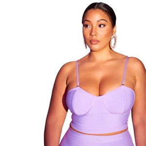 Rebdolls Womens Cropped Bandage Top - 1 of 4