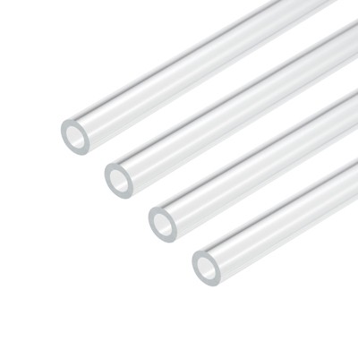 Unique Bargains Lamp Lantern Water Cooling System Acrylic Round Tubes 4 Pcs 10"