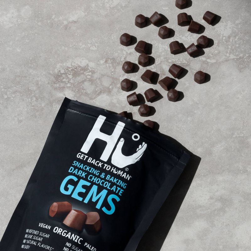 Hu Baking Dark Chocolate Gems 70% Cacao - 9oz, 3 of 4