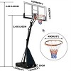 SKONYON 54" Portable Basketball Hoop System 7.5-10 FT Adjustable Outdoor System with Shatterproof Backboard - 3 of 4