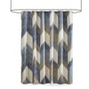 PAGED 72x72 Inch Shower Curtain Modern Cotton Shower Curtain with Abstract Printed Design for Bathroom, Machine Washable - 4 of 4