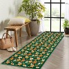 Washable Boho Floral Runner, Non-Slip, Low Pile, Soft Throw Rug for Entryway, Kitchen, Front Door, Kids Room, Indoor Mat. - 3 of 4
