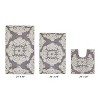 Medallion Collection 3 Piece 100% Cotton Tufted Bathroom Rug Set  with Non-Slip Backing, Machine Washable, Tumble Dry Bath Mat - 2 of 4