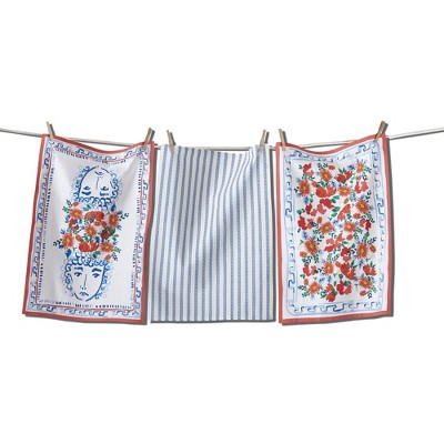 Tagltd Dolce Vita Oranges Dish Flour Sack Dishtowel Set Of 2 : Target