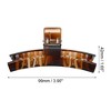 Unique Bargains Women's 3.9" Claw Clip Hair Accessories No Slip Grip Plastic Brown 1 Pc - 3 of 4
