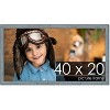 PosterPalooza | Panoramic Textured Blue Picture Frame - UV Acrylic, Foam Board Backing, Hanging Hardware - 2 of 4