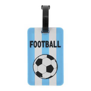 Unique Bargains Football Pattern Luggage Tag 1 Pc - 1 of 4