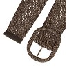 Allegra K Women's Chunky Buckle Braided Woven Wide Dress Waist Belts 58-84cm/22.83-33.07" - 2 of 4