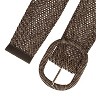 Allegra K Women's Chunky Buckle Braided Woven Wide Dress Waist Belts 58-84cm/22.83-33.07" - image 2 of 4