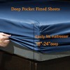 LISM 6 Piece Microfiber Sheet Set,Luxury Egyptian Sheet Fits 18-24" Deep Pocket Mattress - 3 of 4