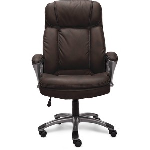 Big and Tall Executive Office Chair Old Chestnut - Serta, Brown