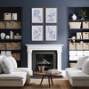 Plum & Post 17.75"W x 1"D x 23.5"H Monochromatic Bird Study Framed Wall Art Set of 4 - 3 of 3
