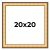 PosterPalooza | Square Traditional Gold Picture Frame - UV Acrylic, Foam Board Backing, Hanging Hardware - 2 of 4