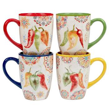 Set of 4 Sweet and Spicy 18oz Mugs - Certified International