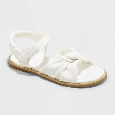Toddler Girls' Eleanor Ankle Strap Sandals - Cat & Jack™ White