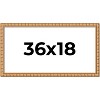 PosterPalooza | 36x18 Modern Bamboo Picture Frame, UV Acrylic, 5 Finishes - 2 of 4