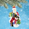 Huras Family 7.0 Inch Bringing Joy Of Christmas To All Santa Snowman Tree Tree Ornaments - 2 of 4