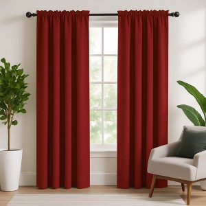 Deconovo Room Darkening Curtain Set – 2 Panels, Rod Pocket, Thermal - 1 of 4