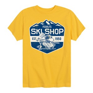 Boys' - Peanuts - Ski Shop Short Sleeve Graphic T-Shirt - 1 of 4