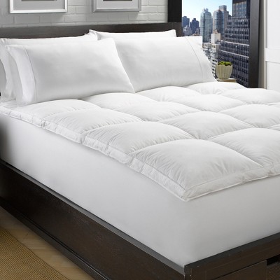 Full Size White Down Featherbed Mattress Topper
