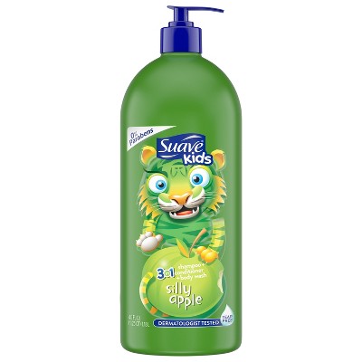 Suave Kids Apple 3in1 Shampoo + Conditioner + Bodywash - 40 fl oz