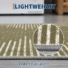 2'x6' Washable Area Rug, Modern Stripe, Low Pile Non-Slip Indoor, Minimalist Farmhouse Style, Non-Shedding Foldable Bedroom Mat, Black - 4 of 4