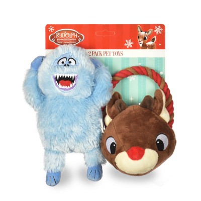 Rudolph: 9" Bumble & Rudolph Rope Pull Pet Toy Set