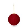 Flocked Ornaments Red Ball - Bullseye's Playground™ - 2 of 3