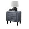 NicBex 2 Drawers Nightstand Bedside Table with Velvet Finish End Table with Tempered Legs for Bedroom, Living Room - 4 of 4