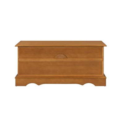 Honey Brown Traditional Cedar Wood Storage Chest