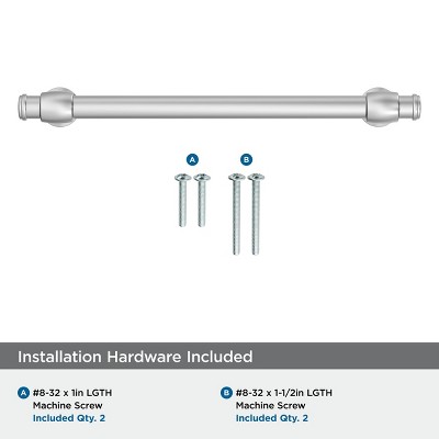 Polished Chrome Traditional Cabinet Drawer Pull with Mounting Hardware