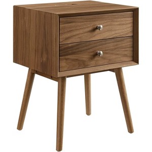 Modway Ember Wood Nightstand With USB Ports - 1 of 3