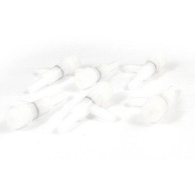 Unique Bargains 2-way White Plastic Aquarium Fish Tank Pond Air Flow Control Valve 6 Pieces