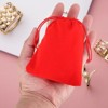 Unique Bargains Mini Smooth Soft Christmas Satin Bags with Drawstring 20 Pcs - 4 of 4