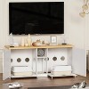 PAKASEPT TV Stand for 65 Inches TVs Modern Entertainment Center with Litter Box Enclosures, Litter Box Enclosures Furniture & Television Stands - 4 of 4