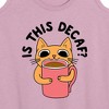 Women's - Instant Message - Is This Decaf Cat Graphic Racerback Tank - 2 of 4