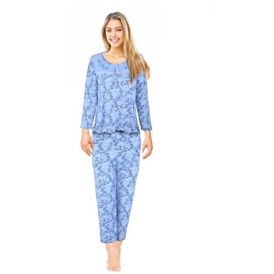 JEFFRICO Pajamas For Women 2 Piece Set Long Sleeve Sleepshirt With Pants Sleepwear Soft Pajamas