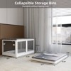 GlasFlength Decorative Storage Cabinets, Stylish and Functional Storage for Every Room, Bedroom, Living Room, Kitchen, White,26.38”*18.5”*14.57" - 2 of 4