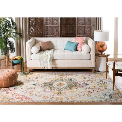 Elysian Light Blue Oriental Synthetic Rug - 3' x 5'