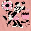 Girls' - Disney - Minnie Mouse with Flowers & Butterflies Fitted Short Sleeve Graphic T-Shirt - 2 of 4