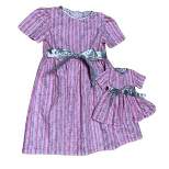 Doll Clothes Superstore Size 5 Matching Girl And Doll Pink And Silver Dresses