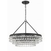 Crystorama Lighting Calypso 6 - Light Chandelier in  Matte Black - image 4 of 4