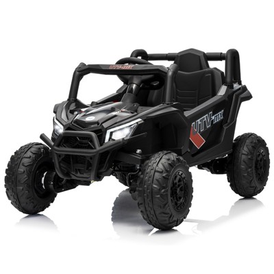 Kids Ride On UTV Truck, with Parent Remote Control, 4WD/2WD Switchable, 4 Spring Suspension, EVA Tires, Gift for Ages 3-8 Years Kids