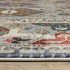 Captiv8e Designs Hanford Global Bordered Medallion Blue/Gray Rug - 4 of 4