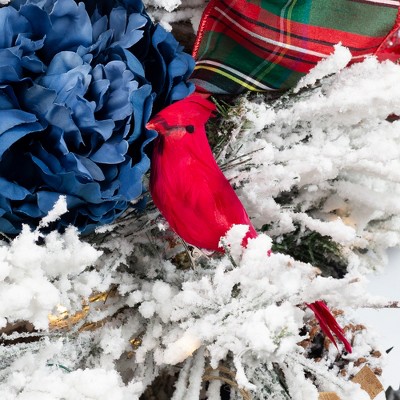 Set of 6 Red Feathered Cardinal Clip-On Decorations