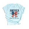 Simply Sage Market Coquette America Land Of The Free Short Sleeve Tee - 2 of 4