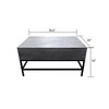 26" Wood Lift-Top Coffee Table with Hidden Storage and Iron Base for Modern Living Room, Multi-Functional Centerpiece - 3 of 4