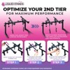 Liquid Stands 2 Tier Keyboard Stand Attachment - Adjustable Electric Digital Piano Stand for 54-88 Key Music Keyboards - Double Stand Extender - image 4 of 4