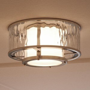 Urban Ambiance Luxury Art Deco Deco Ceiling Fixture,  7.375"H x 15"W,  Brushed Nickel Finish, UHP2095 - 1 of 4